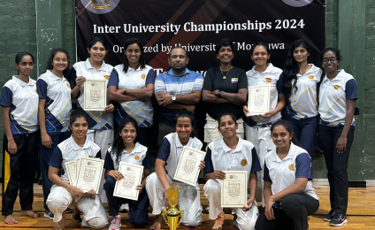 University of Kelaniya Wins Women’s Joint Championship and Men’s 3rd Runners-Up at Inter-University Taekwondo Championship 2024